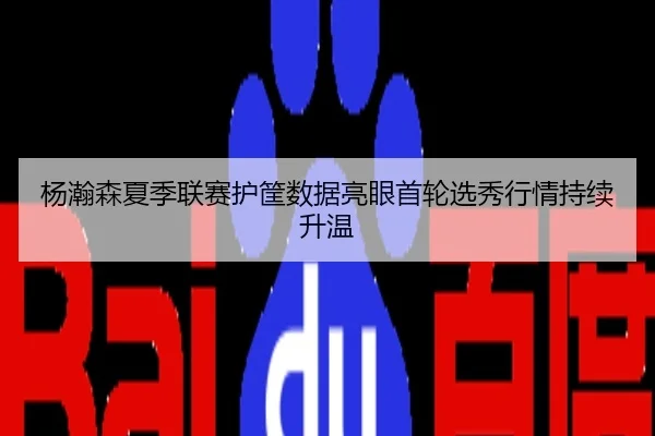 杨瀚森夏季联赛护筐数据亮眼首轮选秀行情持续升温